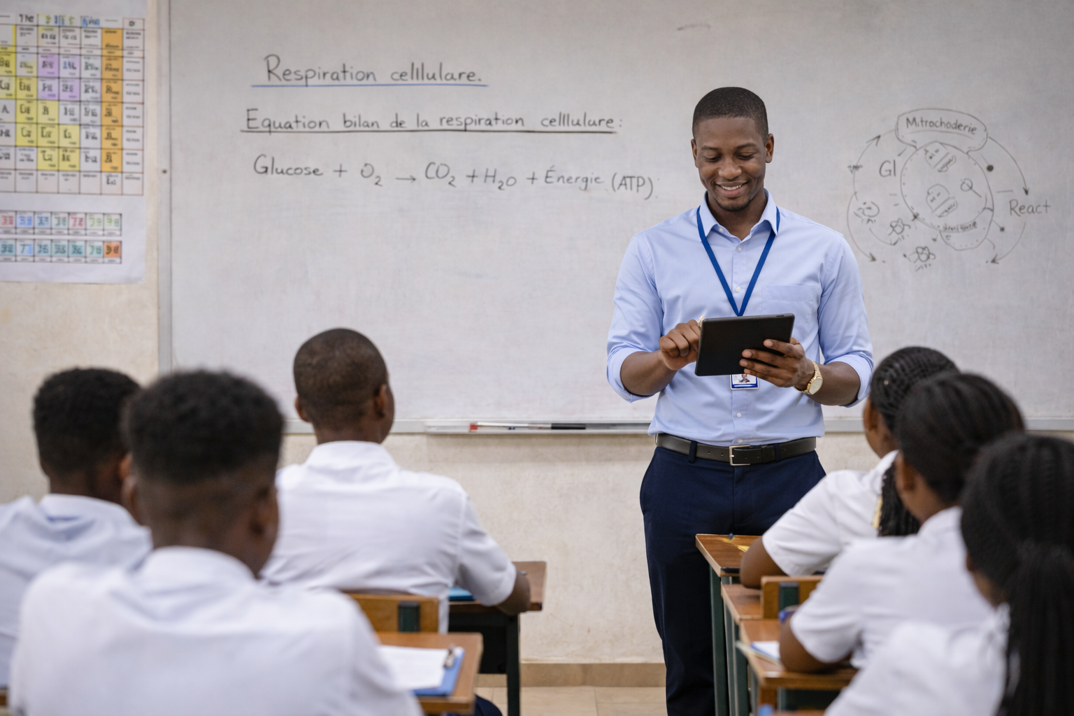Enseignement en classe en Afrique